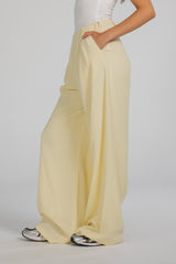 Easy Flow Linen Pants - Butter Yellow