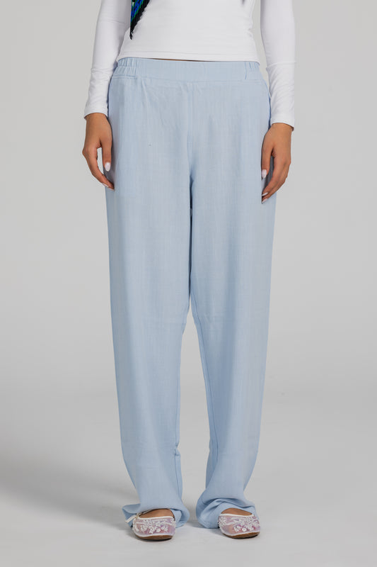 Linen pants – Baby blue