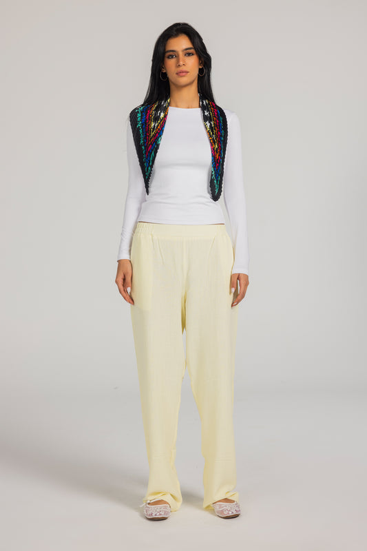 Linen pants – Yellow