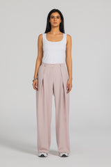 Pink Pleated Pants