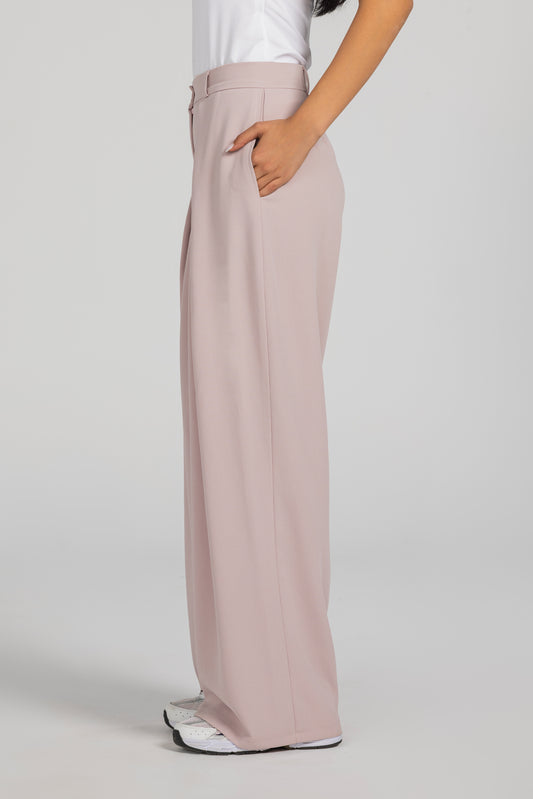 Pink Pleated Pants