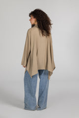Soft Memory Linen Kimono in Stone