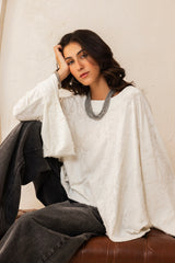 Soft Bloom Blouse - White