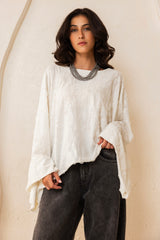 Soft Bloom Blouse - White
