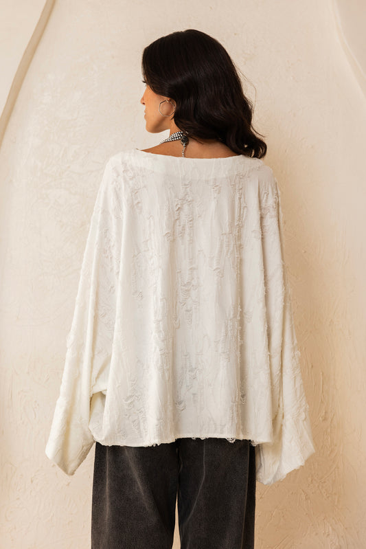 Soft Bloom Blouse - White