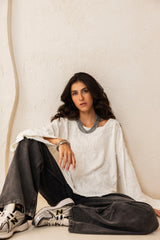 Soft Bloom Blouse - White