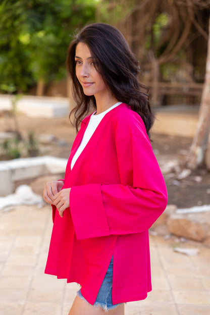 Linen kimono in foshia