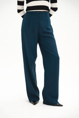 Teal Green Straight Pants