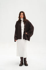 The Aria Cardigan - Dark Brown