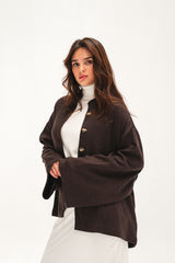 The Aria Cardigan - Dark Brown