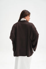 The Aria Cardigan - Dark Brown