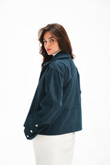 The Harper Zip Jacket - Teal Green