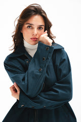 The Harper Zip Jacket - Teal Green