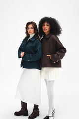 The Harper Zip Jacket - Teal Green
