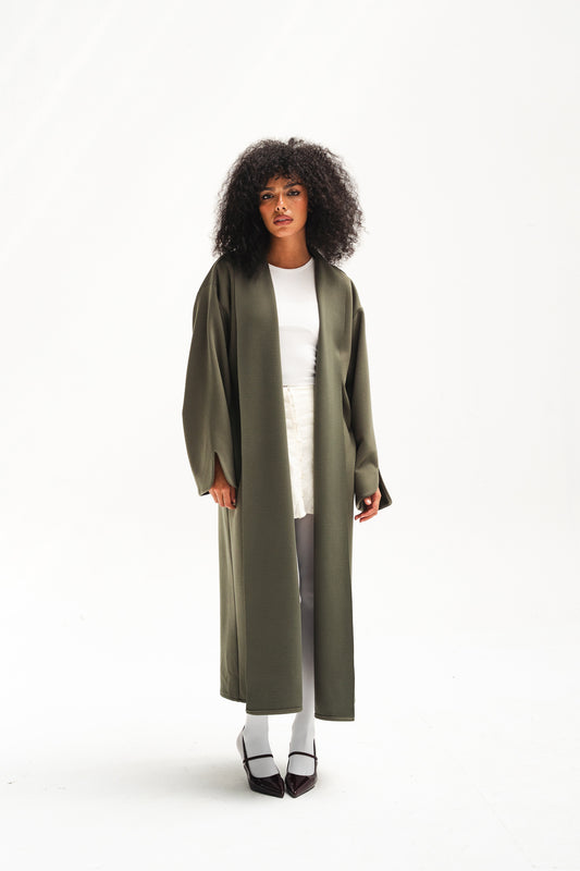 Soft Touch Coat - Olive