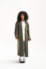 Soft Touch Coat - Olive