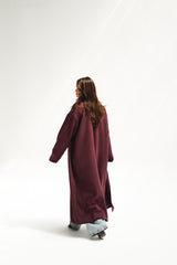 Soft Touch Coat - Maroon