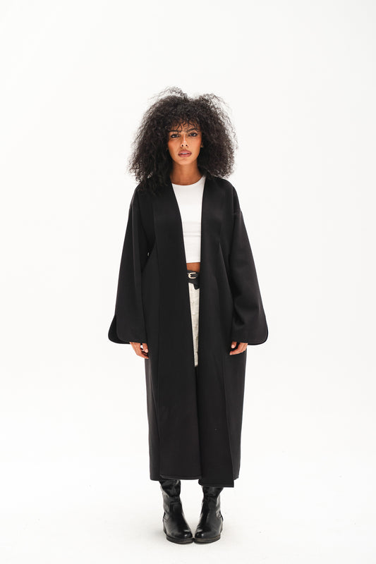 Soft Touch Coat - Black