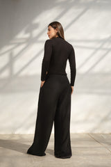 Black Casual Loose Pants