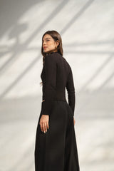 Black Casual Loose Pants