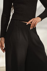 Black Casual Loose Pants