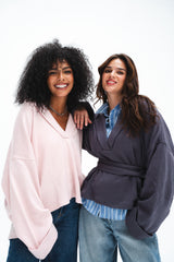 The Rowan Pullover - Pink