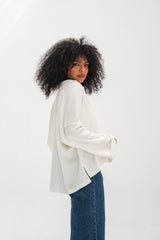 The Rowan Pullover - White