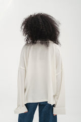 The Rowan Pullover - White