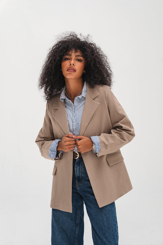 Formal Blazer - Cafe
