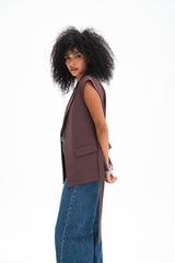 Moka Long Vest