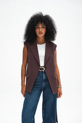 Moka Long Vest