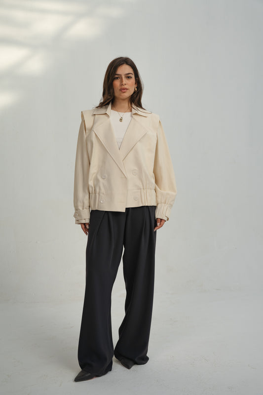 Off-White Linen Jacket