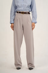 Light Gray Straight Pants