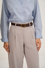 Light Gray Straight Pants
