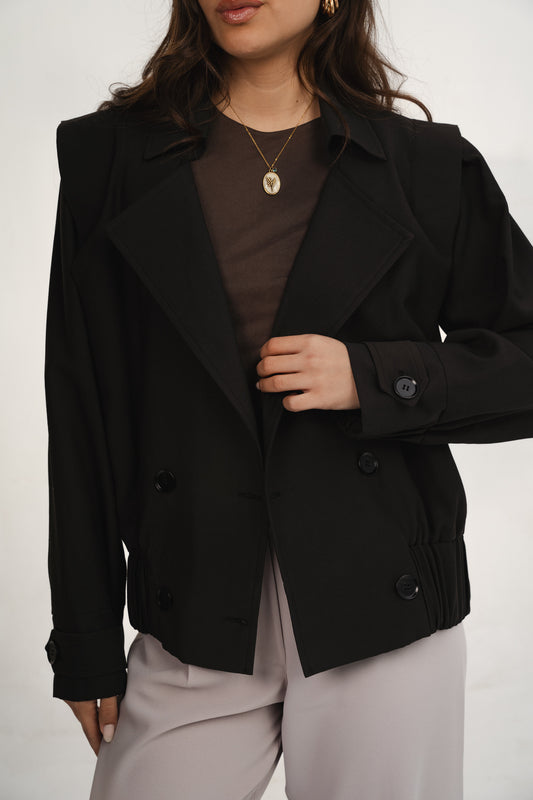 Black Linen Jacket