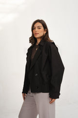 Black Linen Jacket