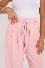 Pink Wide Leg Pants