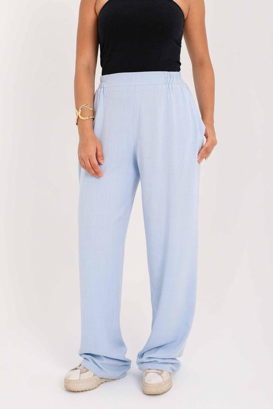 Linen pants – Baby blue