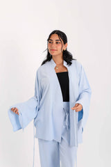 Linen Blouse – Baby Blue