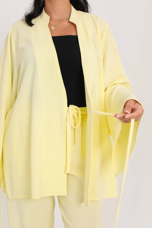 Linen Blouse – Yellow