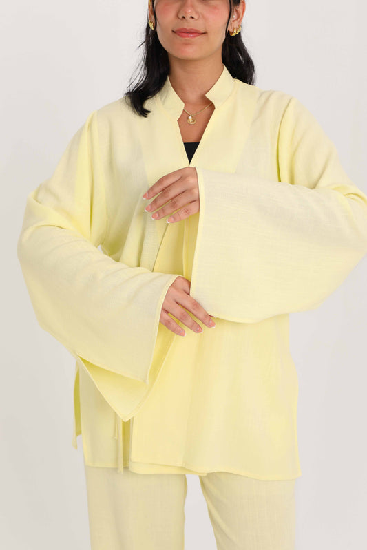 Linen Blouse – Yellow