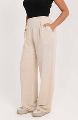 Linen pants – Beige