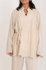 Linen Blouse – Beige