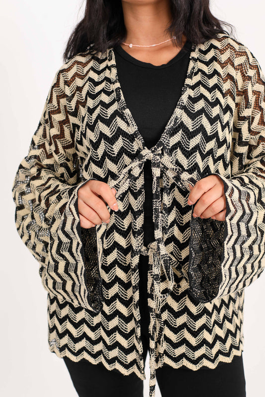 Crochet - Black & Beige