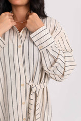 Striped Shirt - Beige