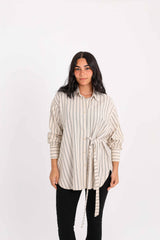 Striped Shirt - Beige