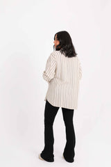 Striped Shirt - Beige