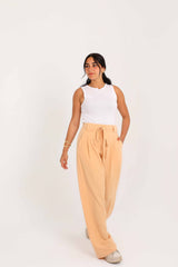 Light Orange Wide Leg Pants