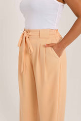 Light Orange Wide Leg Pants