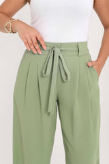 Mint Green Wide Leg Pants